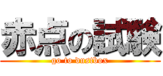 赤点の試験 (go to dustbox)