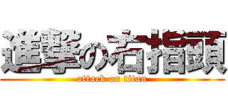 進撃の右指頭 (attack on titan)