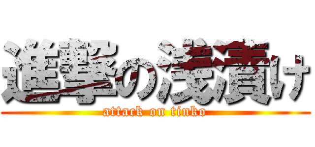 進撃の浅漬け (attack on tinko)