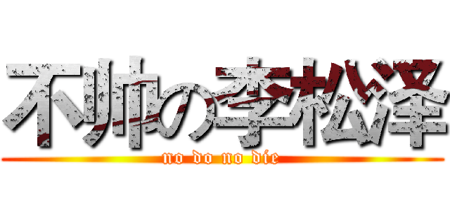 不帅の李松泽 (no do no die)