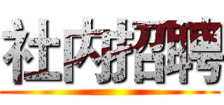 社内招聘 ()