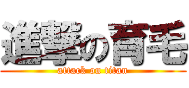 進撃の育毛 (attack on titan)