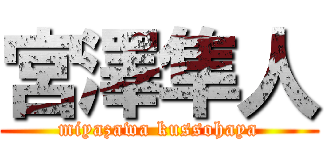 宮澤隼人 (miyazawa kussohaya)