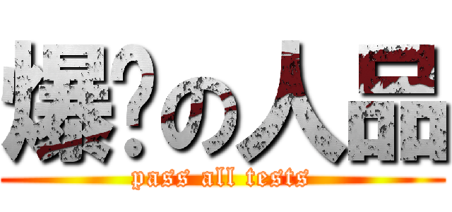 爆发の人品 (pass all tests)