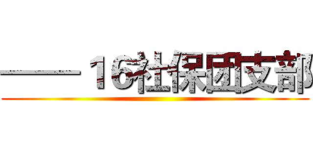 ——１６社保团支部 ()