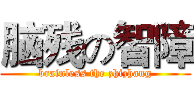 脑残の智障 (brainless the zhizhang)