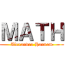 ＭＡＴＨ (Alexandra Hannam)