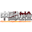 中国边检 (China immigration inspection)