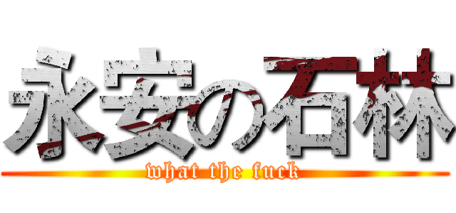 永安の石林 (what the fuck)