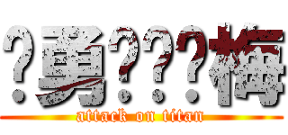 杨勇❤邓红梅 (attack on titan)