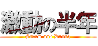 激動の半年 (Sturm und Drang)