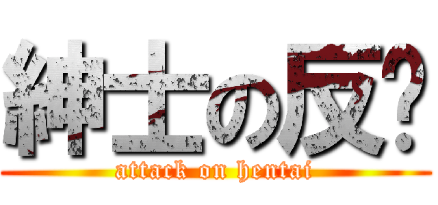 紳士の反擊 (attack on hentai)