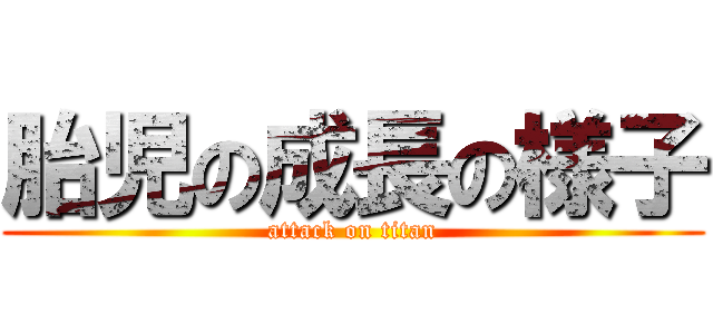 胎児の成長の様子 (attack on titan)