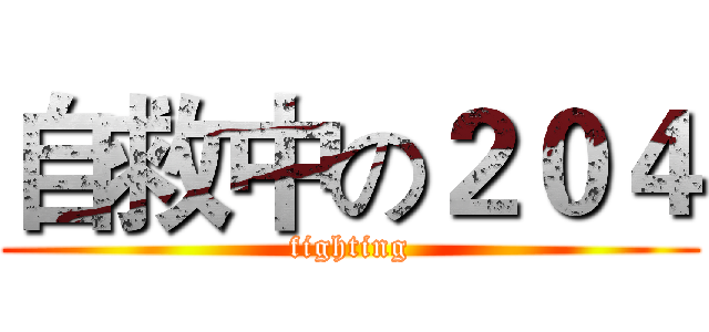 自救中の２０４ (fighting)