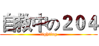 自救中の２０４ (fighting)