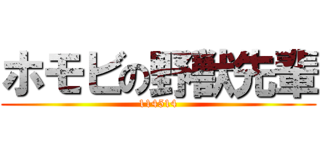 ホモビの野獣先輩 (114514)