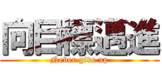 向目標邁進 (Never give up)