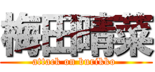 梅田晴菜 (attack on burikko )