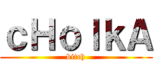 ｃＨｏｌｋＡ (bitch)