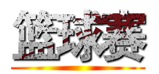 篮球赛 ()