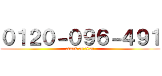 ０１２０－０９６－４９１ (attack on titan)