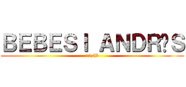 ＢＥＢＥＳＩ ＡＮＤＲÁＳ (12/B)