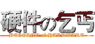 硬件の乞丐 (BEGGING of HARDWARE)