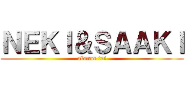 ＮＥＫＩ＆ＳＡＡＫＩ (abonne toi)