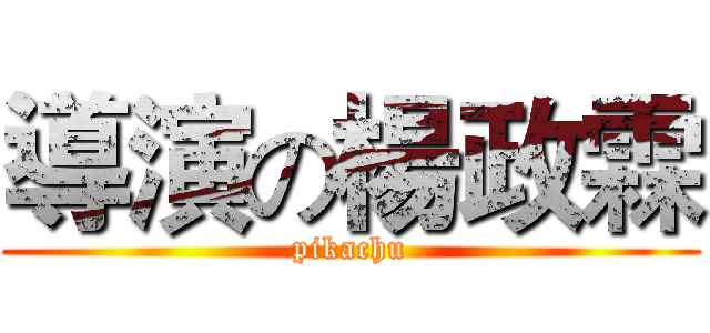 導演の楊政霖 (pikachu)