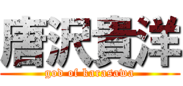 唐沢貴洋 (god of karasawa)