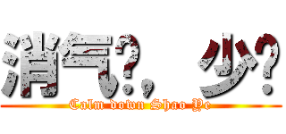 消气吧，少爷 (Calm down Shao Ye)