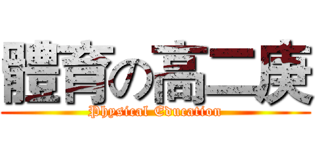 體育の高二庚 (Physical Education)