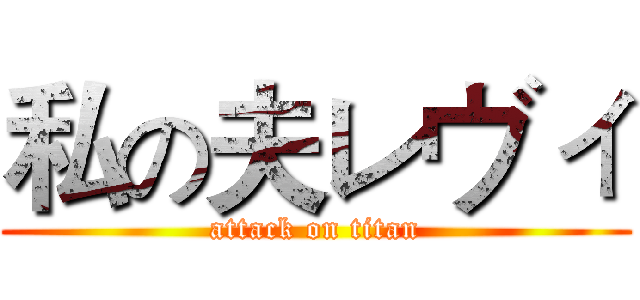 私の夫レヴィ (attack on titan)