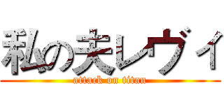 私の夫レヴィ (attack on titan)