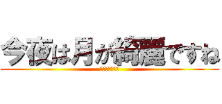 今夜は月が綺麗ですね (急　な　告　白)