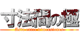 寸法間の極 (Asta entre dimensiones)