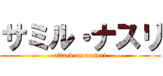 サミル・ナスリ (attack on nasuri)