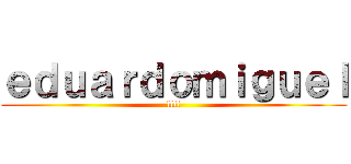 ｅｄｕａｒｄｏｍｉｇｕｅｌ (llll)
