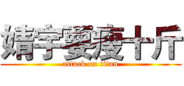 婧宇要瘦十斤 (attack on titan)