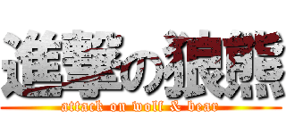 進撃の狼熊 (attack on wolf & bear)