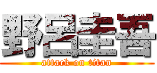 野呂圭吾 (attack on titan)