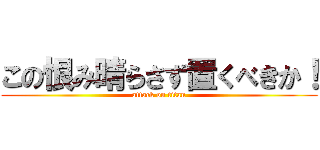 この恨み晴らさず置くべきか！ (attack on titan)