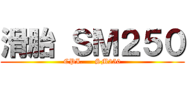 滑胎 ＳＭ２５０ (CPI.     SM250)