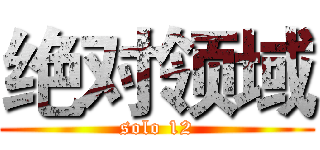 绝对领域 (solo 12)