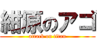 紺原のアゴ (attack on titan)