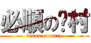 必順の鄉村 (bison country)