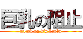 巨乳の阻止 (attack on big boobs)