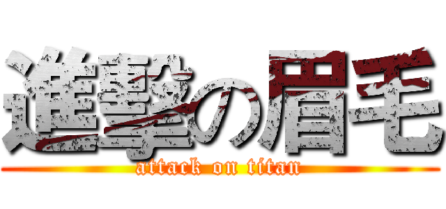 進擊の眉毛 (attack on titan)
