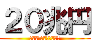 ２０兆円 (そんなあるなら俺にくれ)