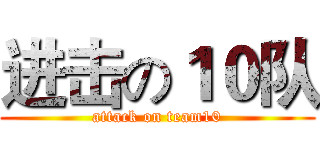 进击の１０队 (attack on team10)